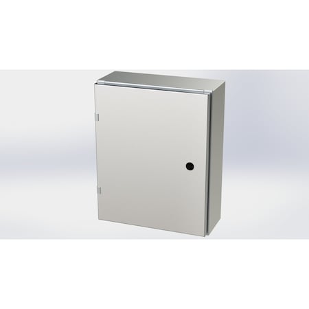 Saginaw Control & Engineering 1/4 Turn Latch Electrical Enclosures, 20 in H, 6 in D, 16 in W, NEMA 3R, 4, 4X, 12, 13 SCE-20EL1606SSLP